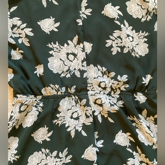 LULUS GREEN FLORAL MINI DRESS - Picture 11 of 14